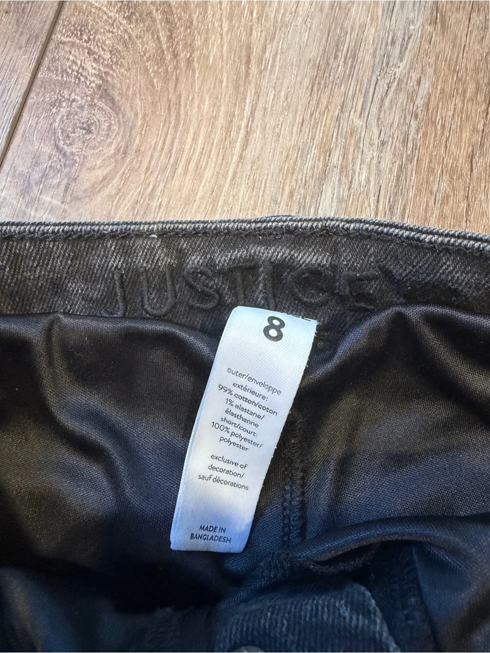 Justice Girls Denim Skirt Lot x 2 Size 8
